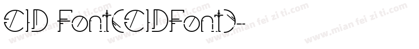CID Font(CIDFont)字体转换